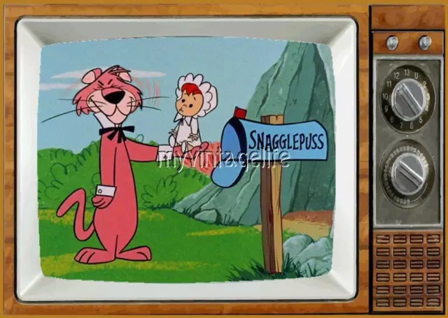 SNAGGLEPUSS TV Fridge MAGNET  2" x 3" art SATURDAY MORNING CARTOONS