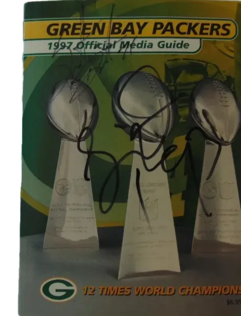 "1997 Green Bay Packers Guide" Signed By Santana Dotson & Gilbert Brown