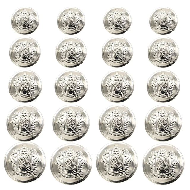 50 Pcs Vintage Clothing Buttons Decorative Metal Shirt Suit