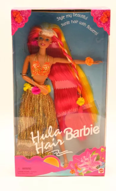 Mattel Hula Hair Barbie Doll 1996 Vintage NRFB Mattel Hula Hair Barbie Doll 1996 Vintage NRFB
