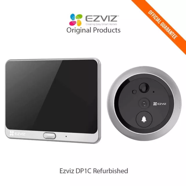 EZVIZ DP1C Mirilla inteligente inalámbrica Reacondicionado 4.3" 720p 2.4GHz