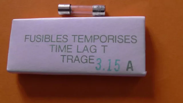 10  FUSIBLES en VERRE  5x20 3,15A Temporisé 250V    FSP  FUSIBLE