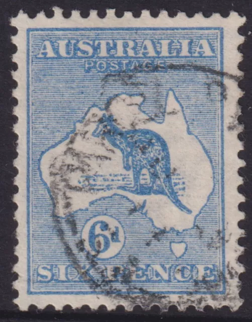 AUSTRALIA ROOS - 1913 1st Wmk 6d BLUE  SG 5 GU Cv £20 [E3688]