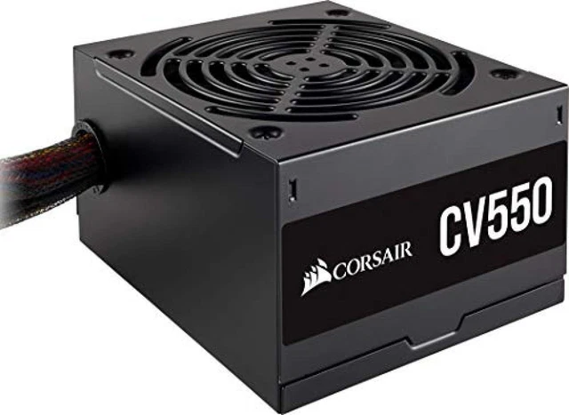 (TG. 550 W) Corsair CV550 Alimentatore PC, 80 Plus Bronze, 550 W, CV (Cavi Fissi