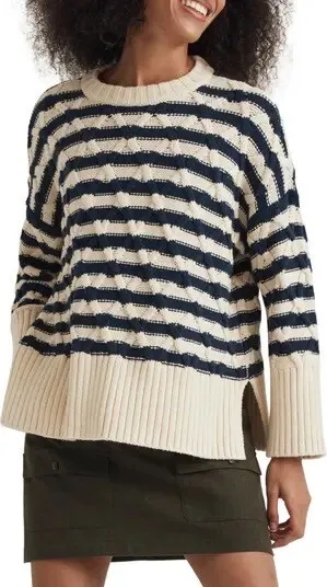 Madewell Yasmin Stripe Sweater Medium