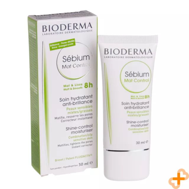 Bioderma SéBium Mat Control 30ml Shine Control Moisturiser Oily Sensitive Skin