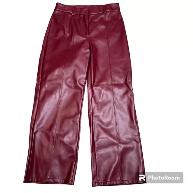 House Of Harlow 1960 Red Faux Leather Pants Sz 6 NWOT