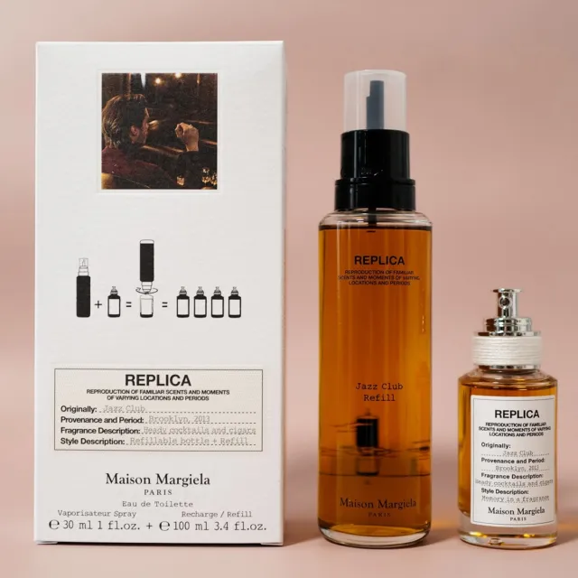 Maison Margiela Replica Jazz Club Perfume Set Spray 1oz and Refill 3.4oz NEW