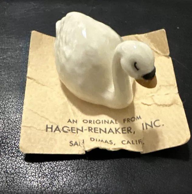 Retired Hagen Renaker Miniature Swan Figurine