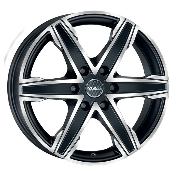 Jantes MAK LOAD 5 6.5x16 Noir Brillant Pour Renault Trafic I, II - 5x118 Déport 47