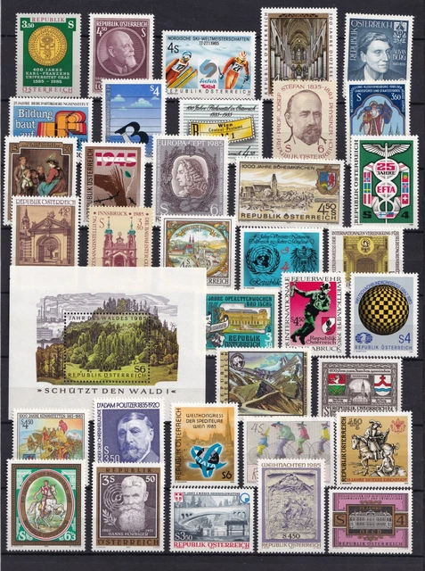 Österreich 1985 postfrischer Jahrgang aus Album Sammlung in sehr guter Erhaltung