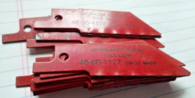20 pieces 48-00-1177 Milwaukee 2-1/2" SAWZALL Blades 32T Metal Saw Blades (BN28)