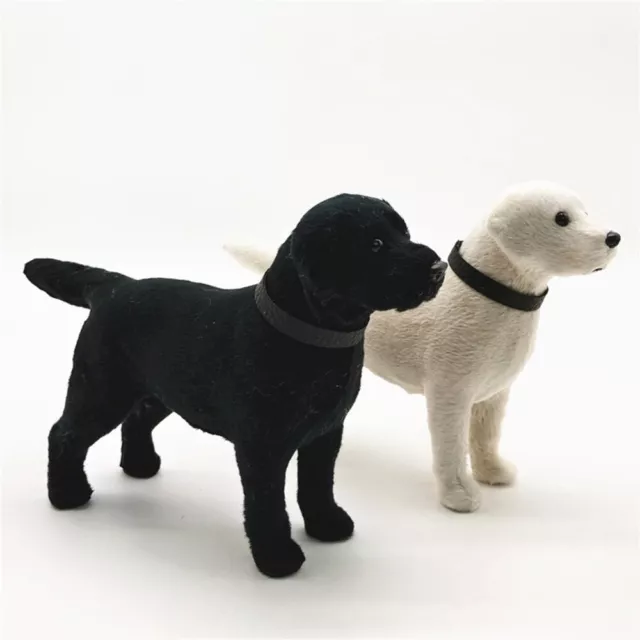 1/6 Dollhouse Mini Lovely Labrador Dog Figure Simulation Dog Plush Toy Kids Toys