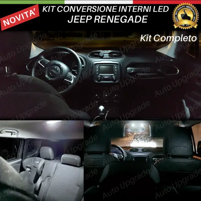 Kit Full Led Interni Per Jeep Renegade Kit Completo Canbus 6000K No Avaria Luci