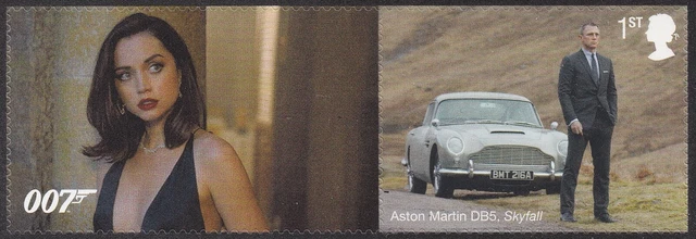 GB LS129d James Bond Keine Zeit Sich Gefärbt Einzel (Von Sammler Blatt) MNH 2020