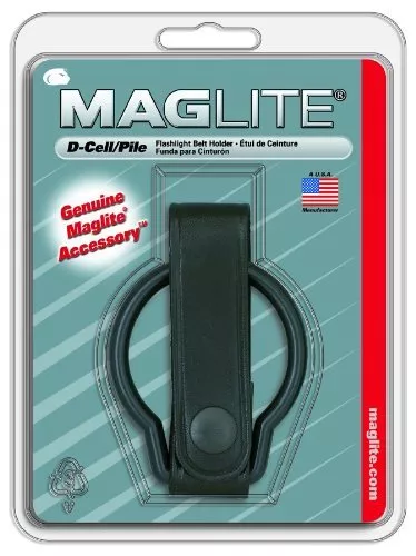 Maglite Black Plain Leather Belt Holder for D-Cell Flashlight