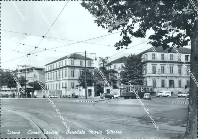 cg302 cartolina torino citta' corso tassoni ospedale maria vittoria piemonte