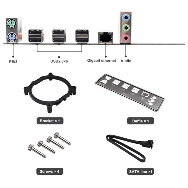 X99E MOTHERBOARD+E5 2666 V3 CPU Dual Channel Supports 4XDDR4 RECC PCIE ...