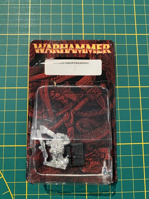 Warhammer Fantasy - Nain Grombrindal White Dwarf Subscription 2010 - Métal OOP