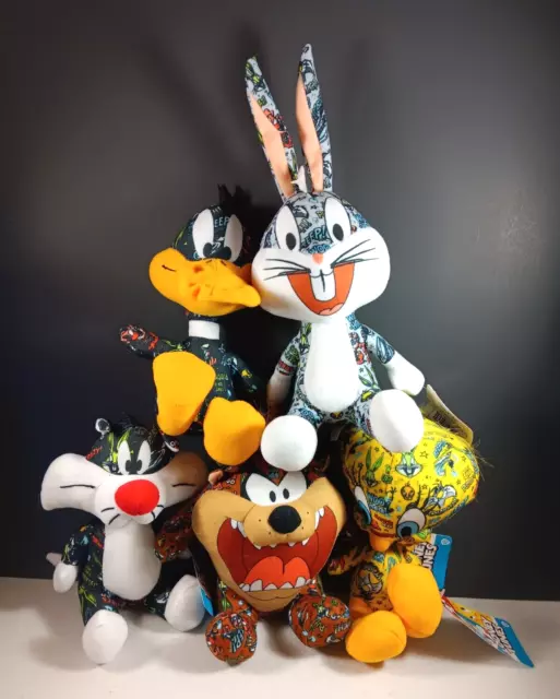 LOONEY TUNES CARTOON Set of 7 Stuffed Animal RARE 11