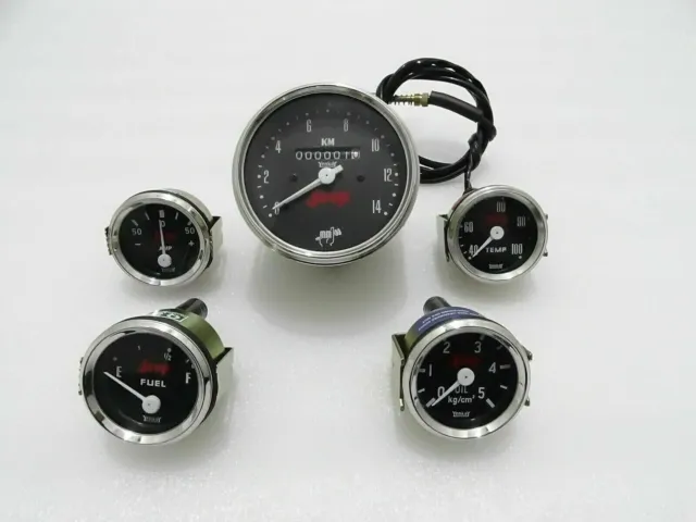 Speedometer With Mechanical Temp Gauge Set Fit for Willys Jeep