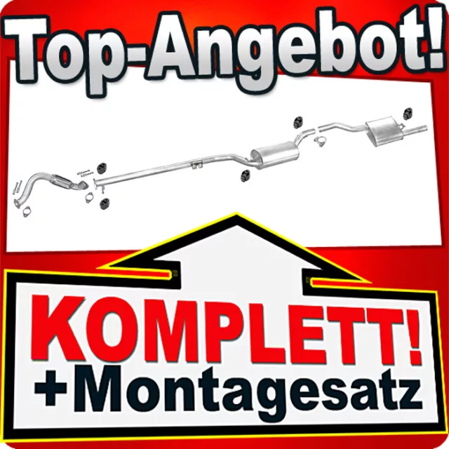 Auspuff für FORD FOCUS MK1 2.0 16V Kombi +Rohr Vorne Auspuffanlage