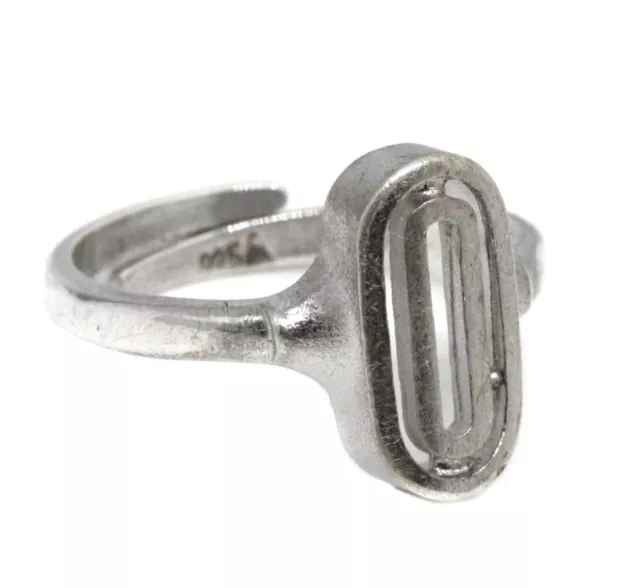 Vintage Designer Ring - 925er Silber - offene Schiene - Teka Theodor Klotz