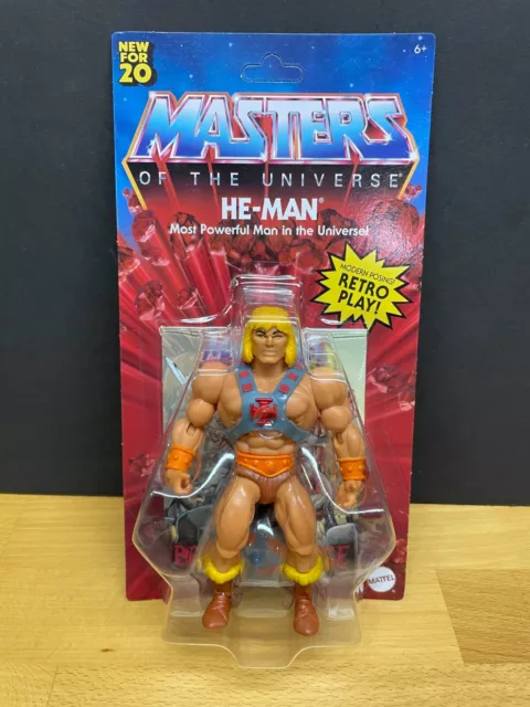Masters of the Universe Origins HE-MAN 5.5" Action Figure MOTU 2020 Retro New NM