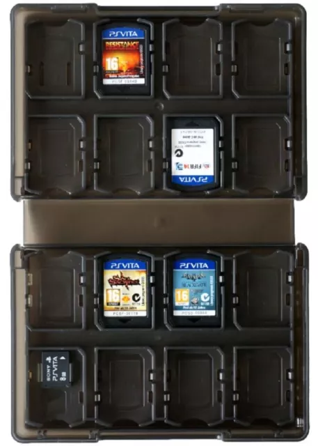 Hama Hardcase Spiele-Hülle 30x Karte Box Tasche Etui für Sony PS Vita 1000 2000 2