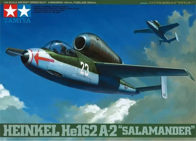 TAMIYA 1/48 Masterpiece Series No.97 HEINKEL He162 A-2 SALAMANDER 61097 JAPAN81