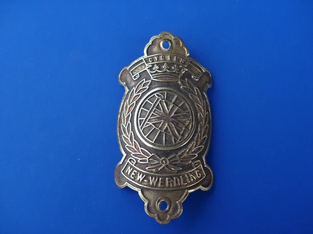 Ancienne Plaque De Vélo Headbadge Métal - Cyclisme Vintage France 1930s