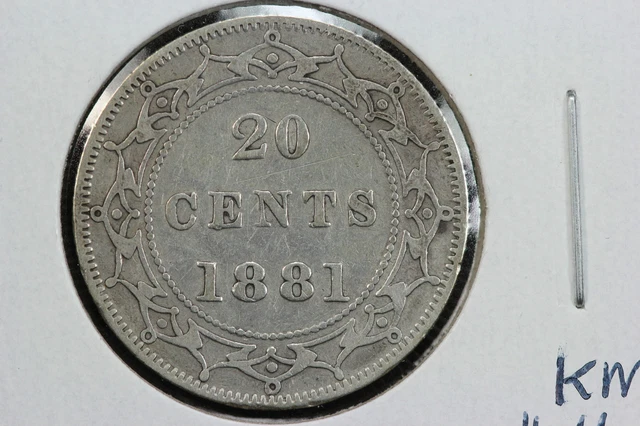 1881 Newfoundland 20 Cents KM# 4 31Y3