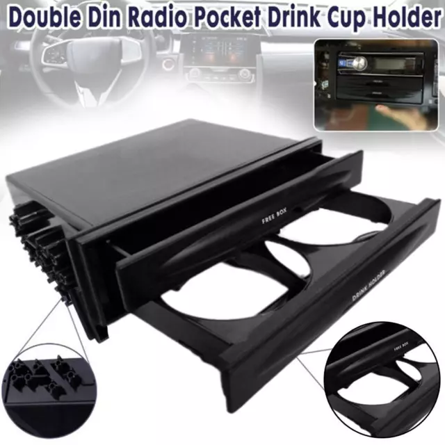 Double din discount radio holder