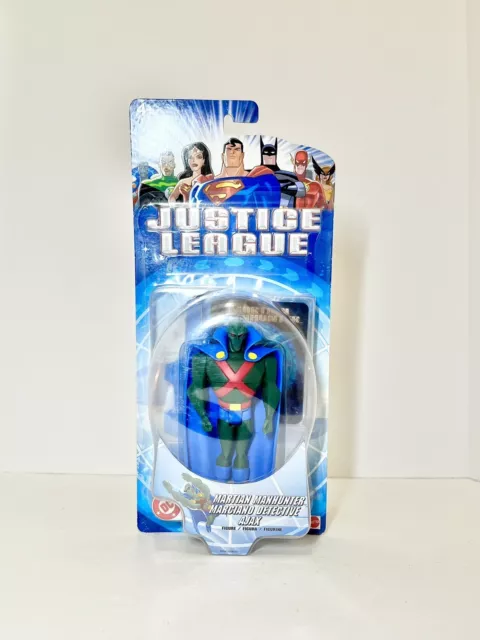 DC Justice League Martian Manhunter Action Figure 5” Mattel 2003 New Sealed