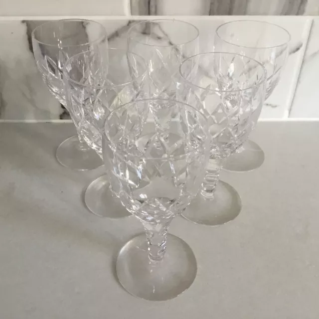 6 x Beautiful Stuart Crystal BEAU Glasses