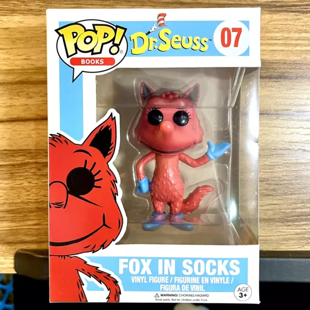 Fox In Socks Funko Pop! #07 Books Dr. Seuss Vinyl Figure Brand New!