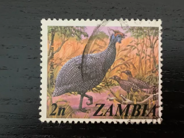 Zambia 1975 Local Motifs 2N Guinea-Fowl Numida Meleagris - Fine Used