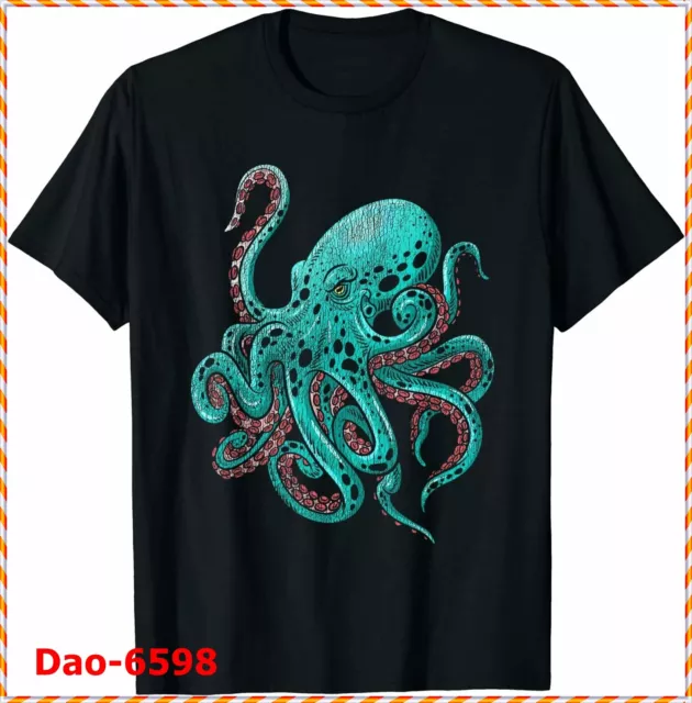 Kraken Octopus T-Shirt Size S - 4XL