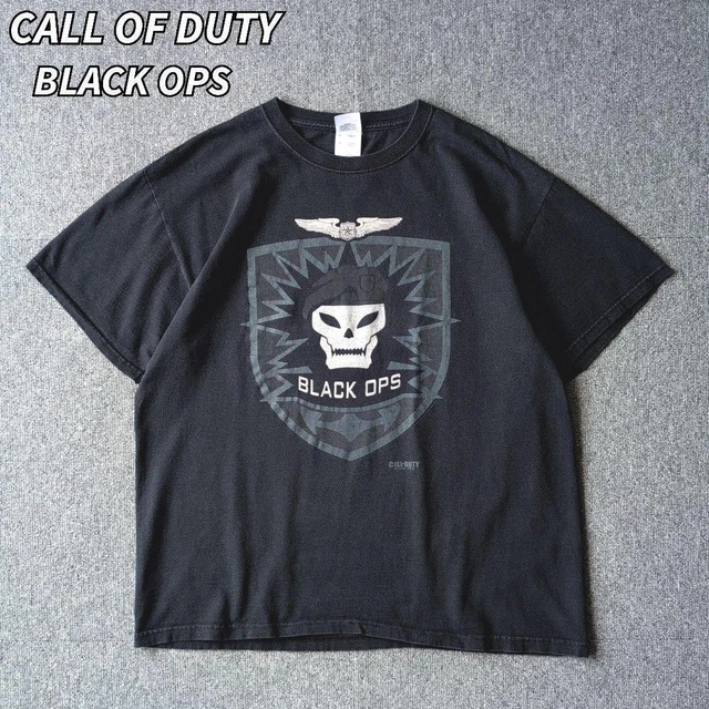 CALL OF DUTY Black Ops T-Shirt Mens L Black 2010 Vintage Graphic - Main Image