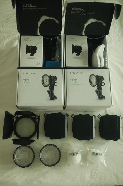 Stella Pro Reflex Studio 4 Light Kit W/Extras
