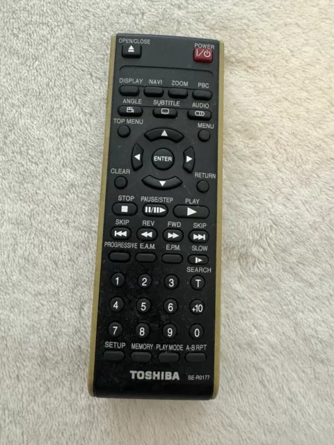 Genuine Toshiba Black Remote Control Se-R0177 Dvd Vcr Combo