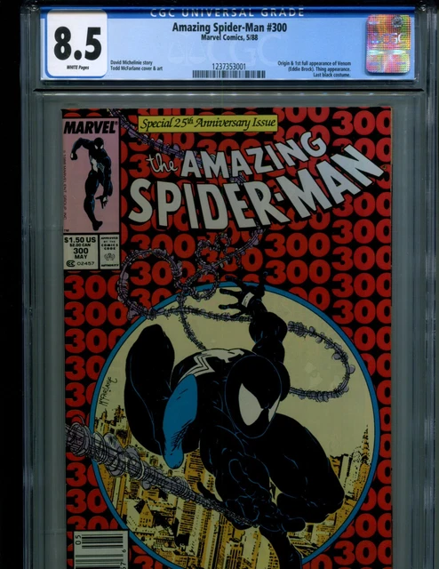 Amazing Spider-Man 300 Cgc 8.5 Newsstand Edition V1! Origin & 1St Full Venom!!!!