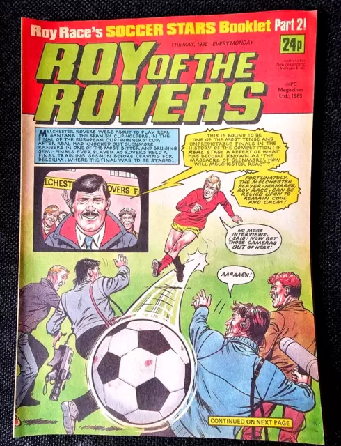 Roy Of The Rovers Paper Comic  11Th May   1985