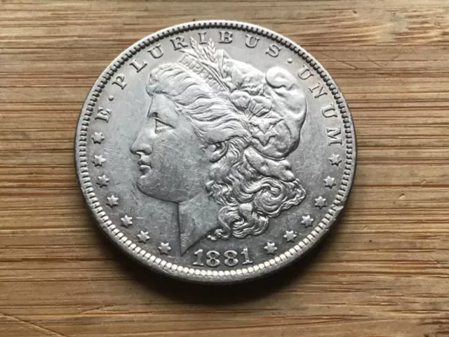 1881 O Morgan silver dollar