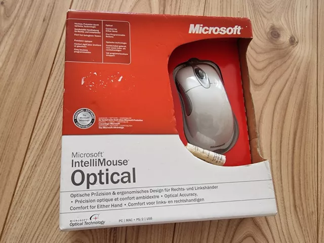 Original Microsoft Intellimouse optisch 1.1 USB weiß 5 Tasten