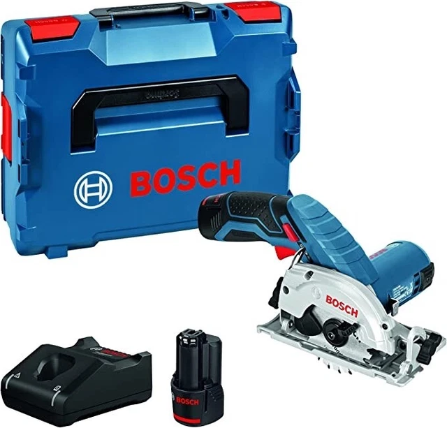 Sierra circular inalámbrica sistema Bosch Professional 12V GKS 2 x 10,8 V 2,0 Ah.