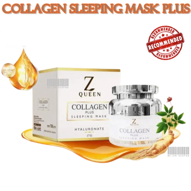 COLLAGEN SLEEPING MASK Plus Z Queen Formula Hyaluronate Arbutin Ginseng