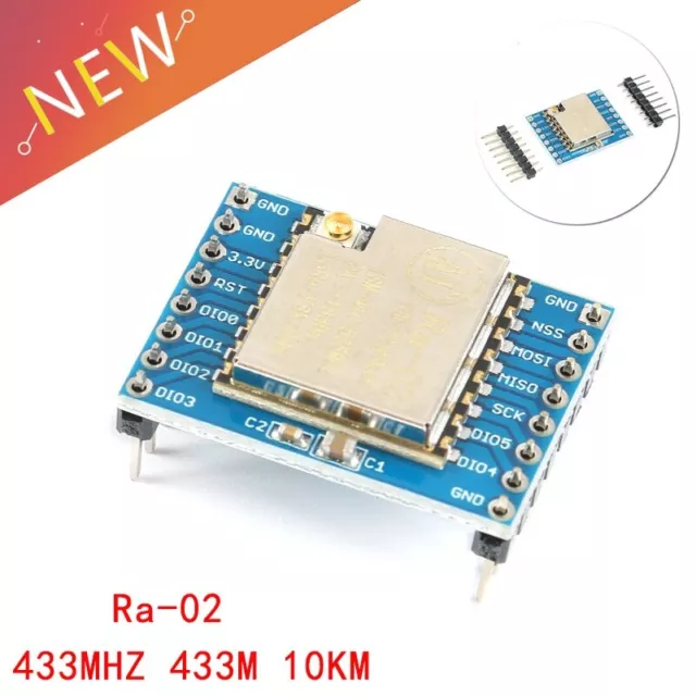 Módulo SX1278 LoRa 433M 10 km Ra-02 toma de transmisión de espectro de propagación inalámbrica