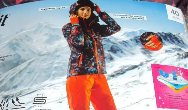 Skijacke mit Kapuze super Farben Gr. 40 Damen Winterjacke Jacke Ski warm