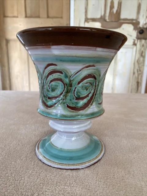 Vintage Studio Keramik Urne Vase Ornament 17 cm hoch